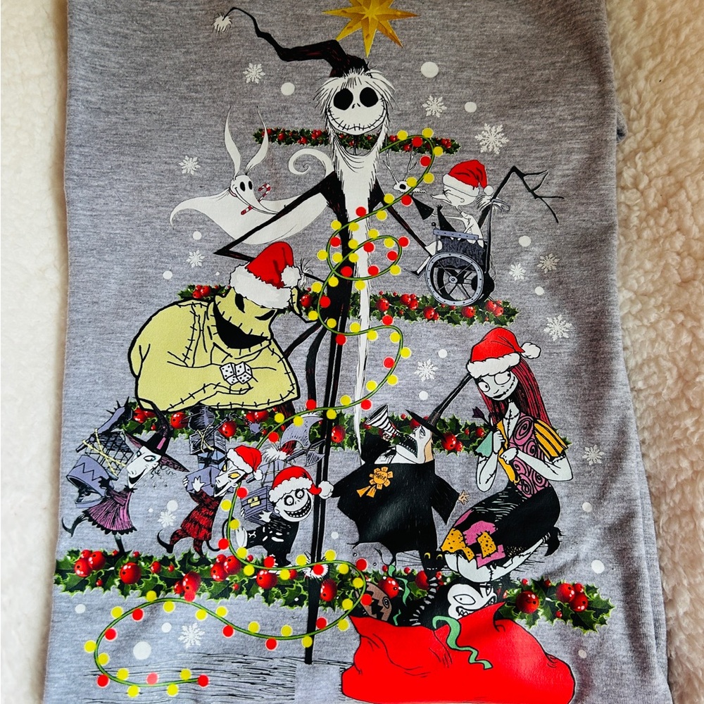 Gray Christmas Graphic Tee